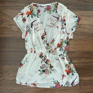 ZARA floral print summer top